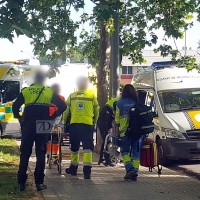Herido un ciclista en un choque contra un turismo en Badajoz