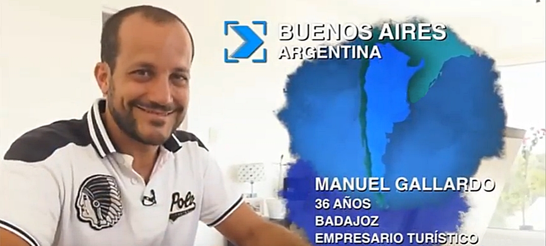 Manuel, el pacense que muestra Buenos Aires en 'Españoles por el mundo'