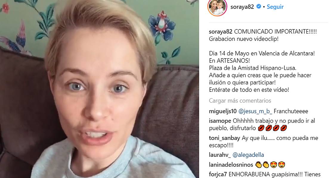 Soraya Arnelas invita a los extremeños a participar en su nuevo videoclip