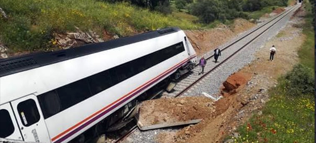 Un tren descarrila entre Valencia del Ventoso y Zafra