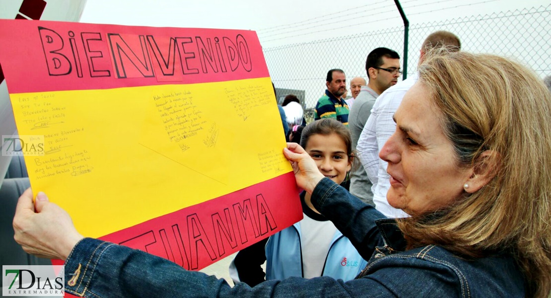 Emotivas imágenes de la llegada de los últimos soldados extremeños procedentes del Líbano