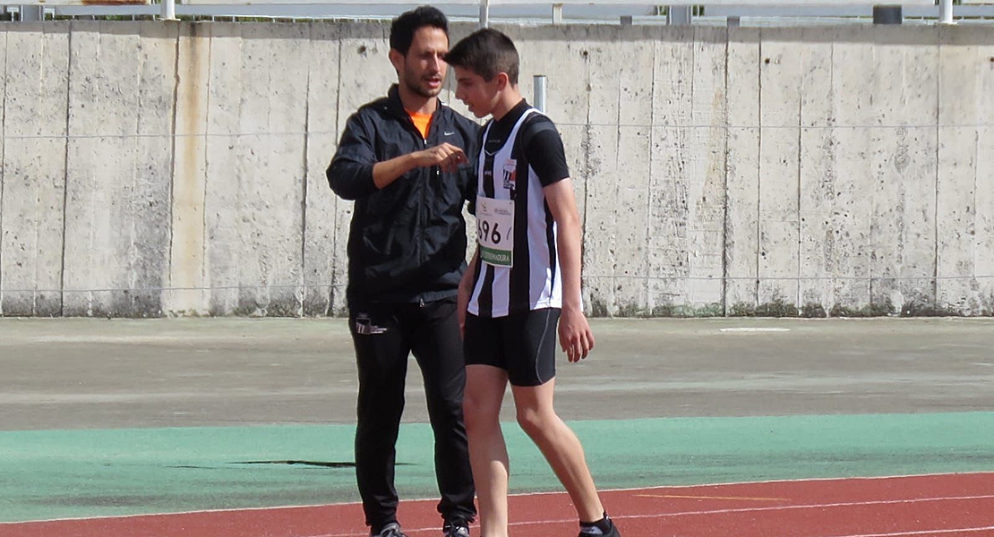 El extremeño David García se coloca líder nacional en 80 y 150 metros sub-14