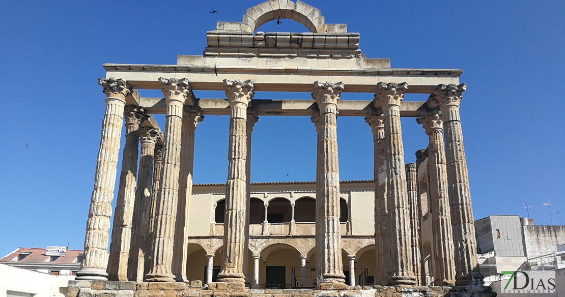 El Templo de Diana se teñirá de verde por el Día Mundial de la ELA