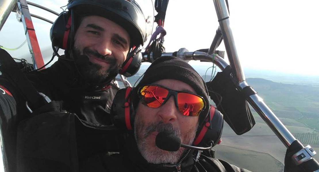 Confirmado el record mundo de los extremeños en paramotor