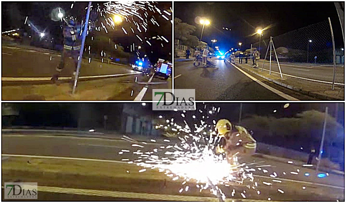 Pierde el control de su vehículo y sufre un accidente en la autopista