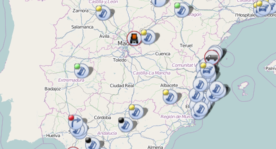 Corte de tráfico por accidente en la autovía A-5
