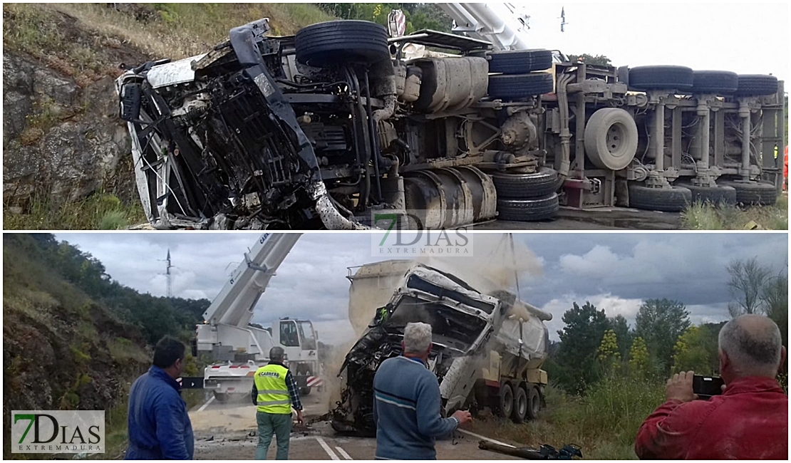 Salió de un camino y quedó destrozado