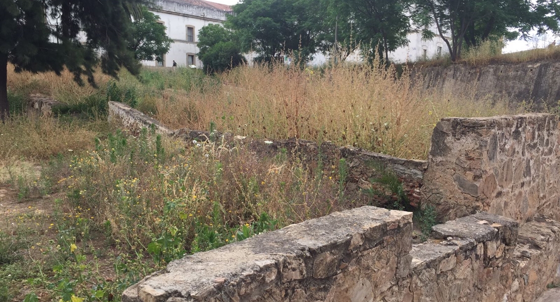 La Cívica reclama el ajardinamiento de la Alcazaba pacense