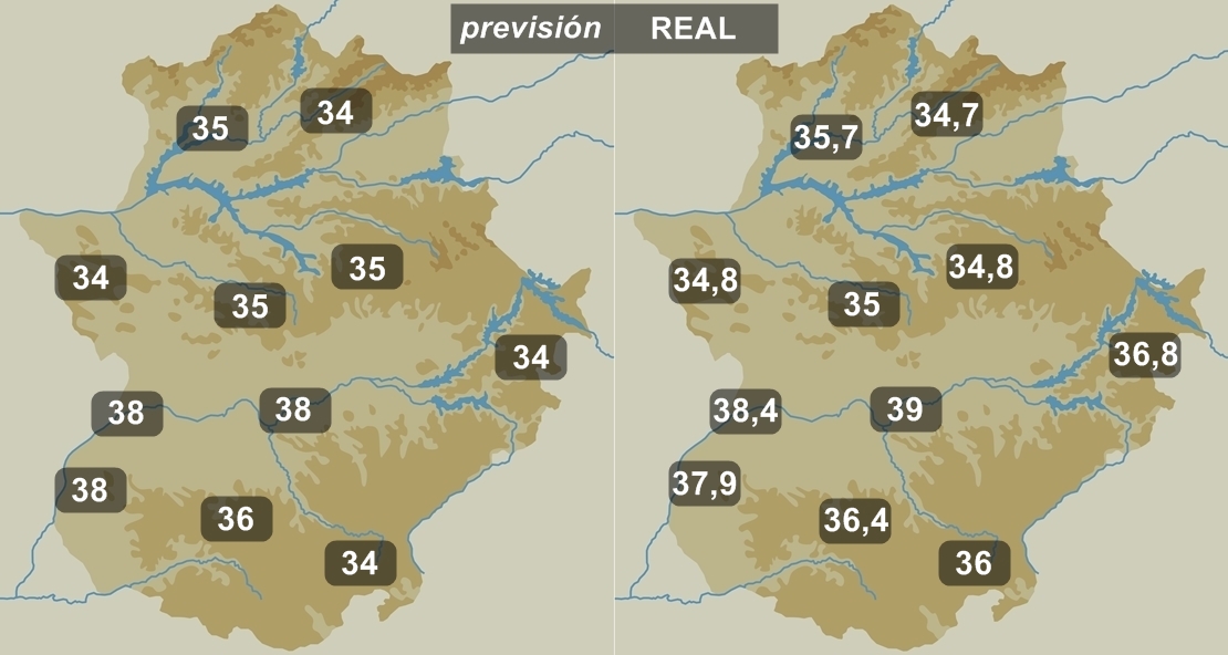 Mérida, Badajoz y Olivenza entre las más calurosas de España