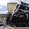 Salió de un camino y quedó destrozado