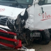 Imágenes del accidente entre un turismo y un camión en la provincia de Cáceres