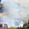 Primer incendio forestal de la temporada, entre Badajoz y Olivenza