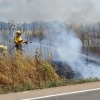 Primer incendio forestal de la temporada, entre Badajoz y Olivenza