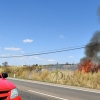 Primer incendio forestal de la temporada, entre Badajoz y Olivenza