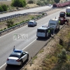 Colisión entre un tráiler y un turismo en la autovía A-5