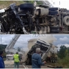 Salió de un camino y quedó destrozado