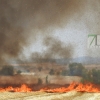 Un incendio amenaza a la urbanización Río Caya (Badajoz)