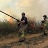 Primer incendio forestal de la temporada, entre Badajoz y Olivenza