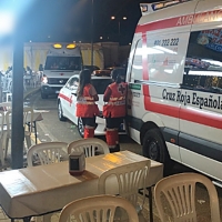 Una niña de 3 años asistida por Cruz Roja en la Feria de San Juan