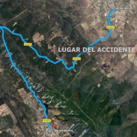 Trasladado en helicóptero en estado crítico tras sufrir un accidente