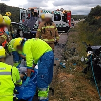 Imágenes del grave accidente ocurrido ayer en la provincia de Cáceres