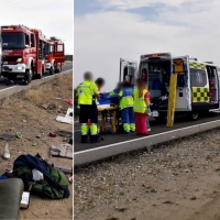 Dos accidentes, con atrapada y heridos, en media hora y en la misma carretera extremeña