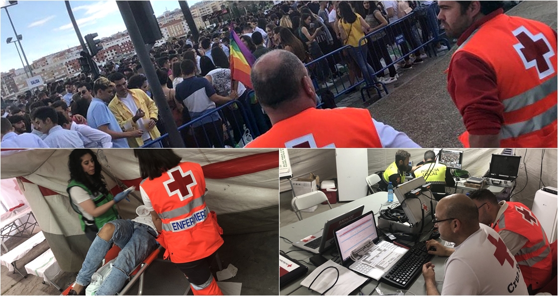 Cruz Roja realiza 55 asistencias durante Los Palomos 2018