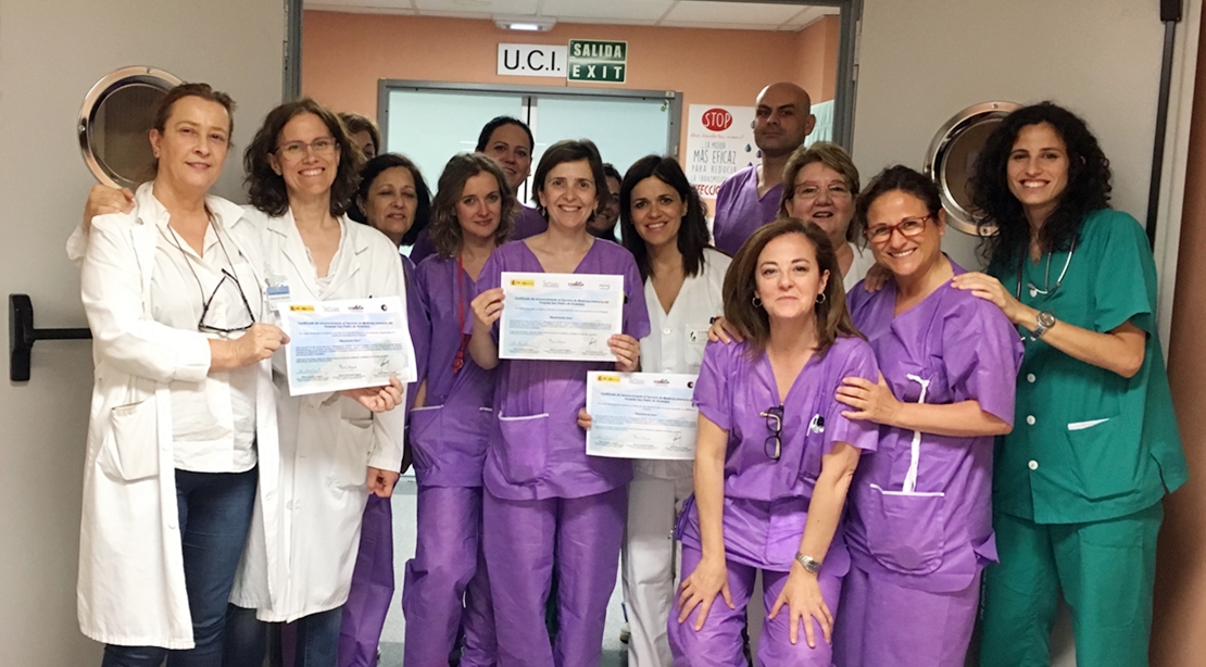 Reconocimiento nacional para la UCI del Hospital San Pedro de Alcántara