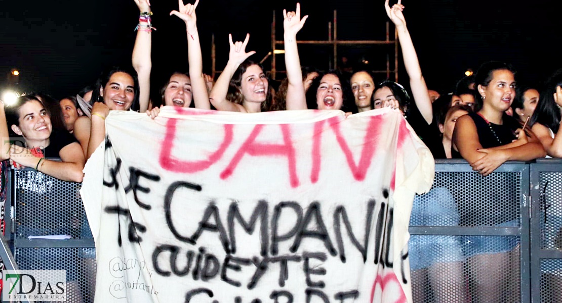 Dani Martín emociona en su concierto en la Feria de San Juan 2018