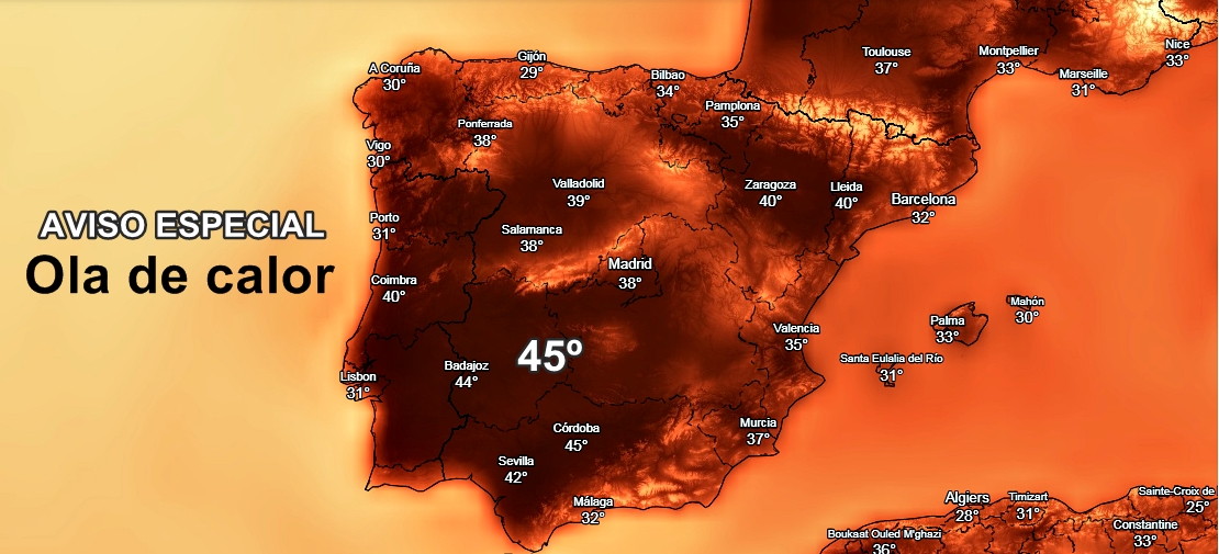 AEMET lanza un aviso especial a la población por la Ola de Calor