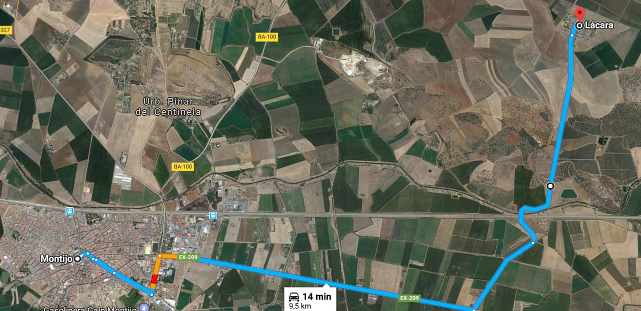 Cierran al tráfico la carretera de acceso a Lácara