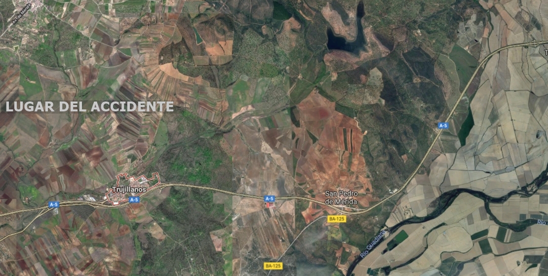 Cuatro heridos, dos de ellos menores, en un accidente en la provincia de Badajoz