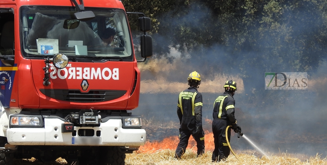 Incendio forestal en Tierra de Barros