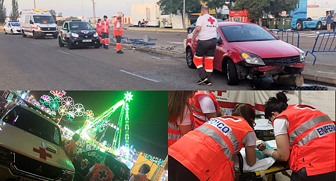 Aumentan las intervenciones de Cruz Roja en la feria de Badajoz