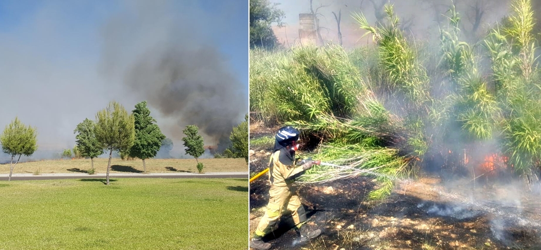 Los incendios no cesan entre Badajoz y Las Vaguadas