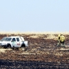 Los bomberos del CEPEI y del INFOEX actúan en un incendio en la Albuera