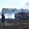 Un incendio en la frontera calcina 150 hectáreas (Badajoz)