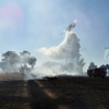 Un incendio en la frontera calcina 150 hectáreas (Badajoz)