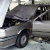 Arde un turismo en el aparcamiento del Hospital Campo Arañuelo