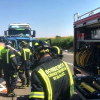 Siete personas resultan heridas en el accidente de la A-66