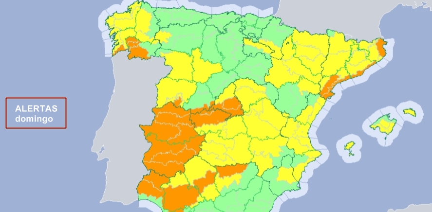 Extremadura en alerta naranja por temperaturas máximas de 42 grados