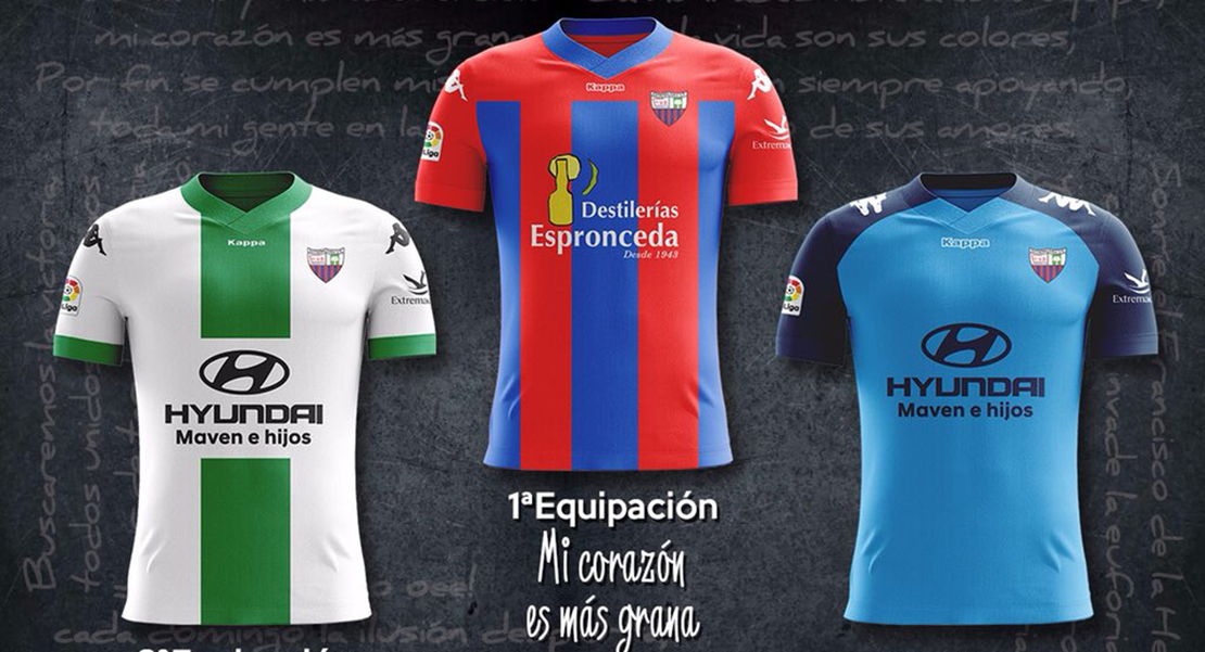 Consulta las novedades de las camisetas del Extremadura UD para Segunda División