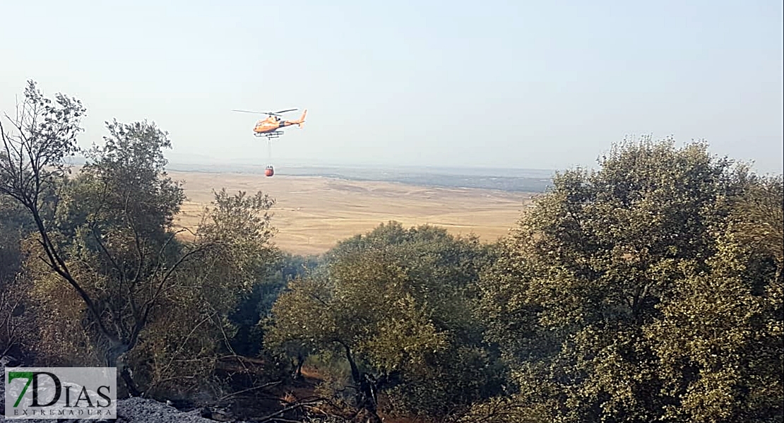 Extremadura, calor, humo y llamas