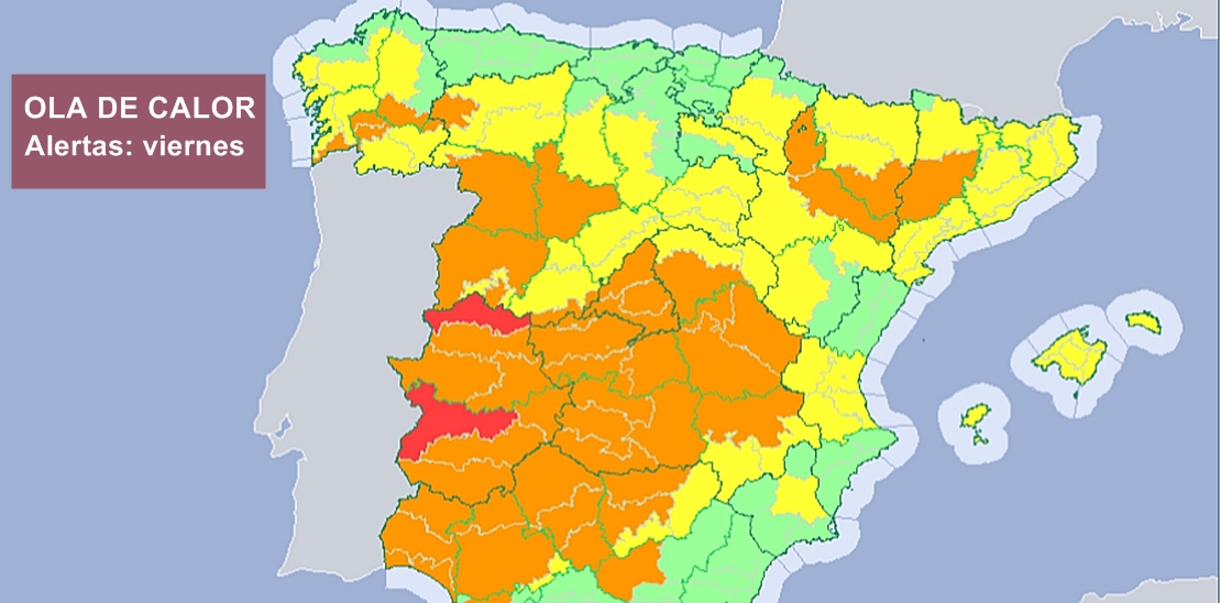 Alerta roja este viernes para Sierra de Gata, Hurdes, Ambroz, Jerte y La Vera