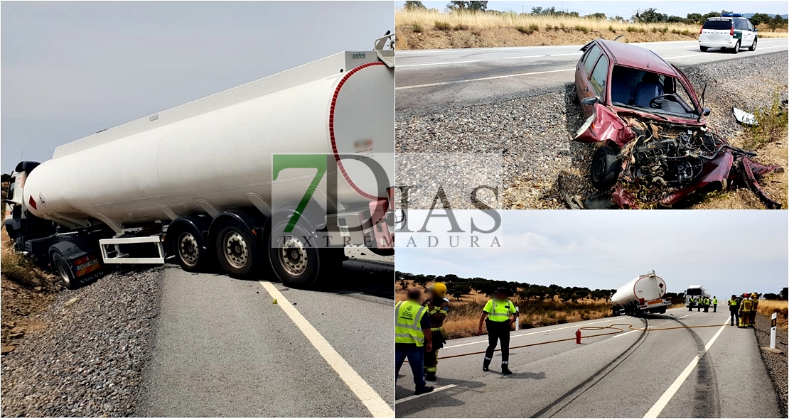 Dos heridos en un accidente catalogado de ‘muy peligroso’ (CC)