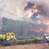 Imágenes en exclusiva del grave incendio forestal declarado en la Sierra de Jola