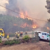 Imágenes en exclusiva del grave incendio forestal declarado en la Sierra de Jola