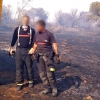 Incendio forestal en la comarca de Zafra Río-Bodión