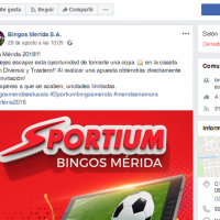 Denuncian la publicidad de una casa de apuestas en la Caseta Joven