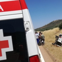 Tres heridos en una salida de vía cerca de Mérida
